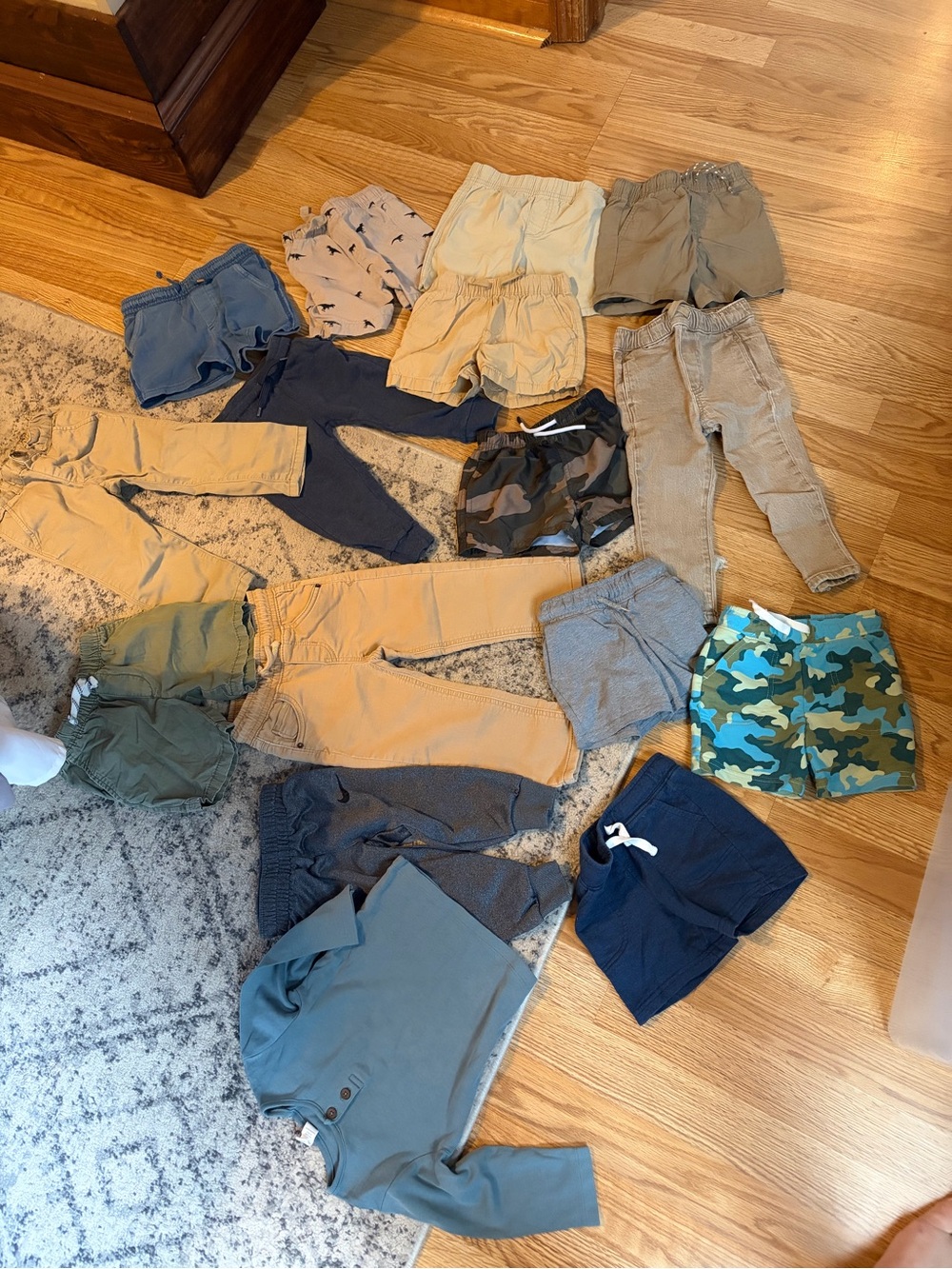 15 pairs of shorts/pants bundle - 2T/24mo and 1 2t long sleeve